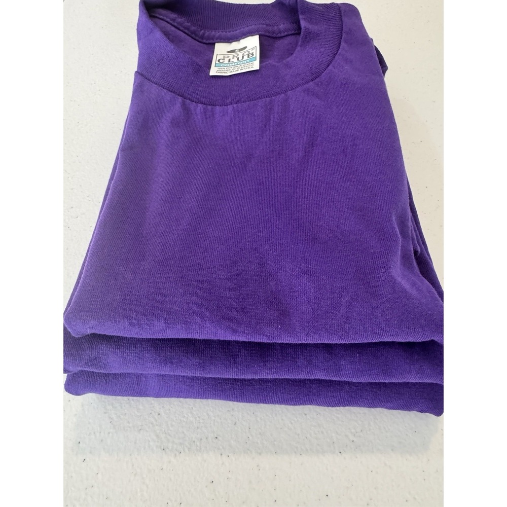 3 Pack Mens T-Shirts Tshirts Pro Club Purple Comfort S M L NWOT